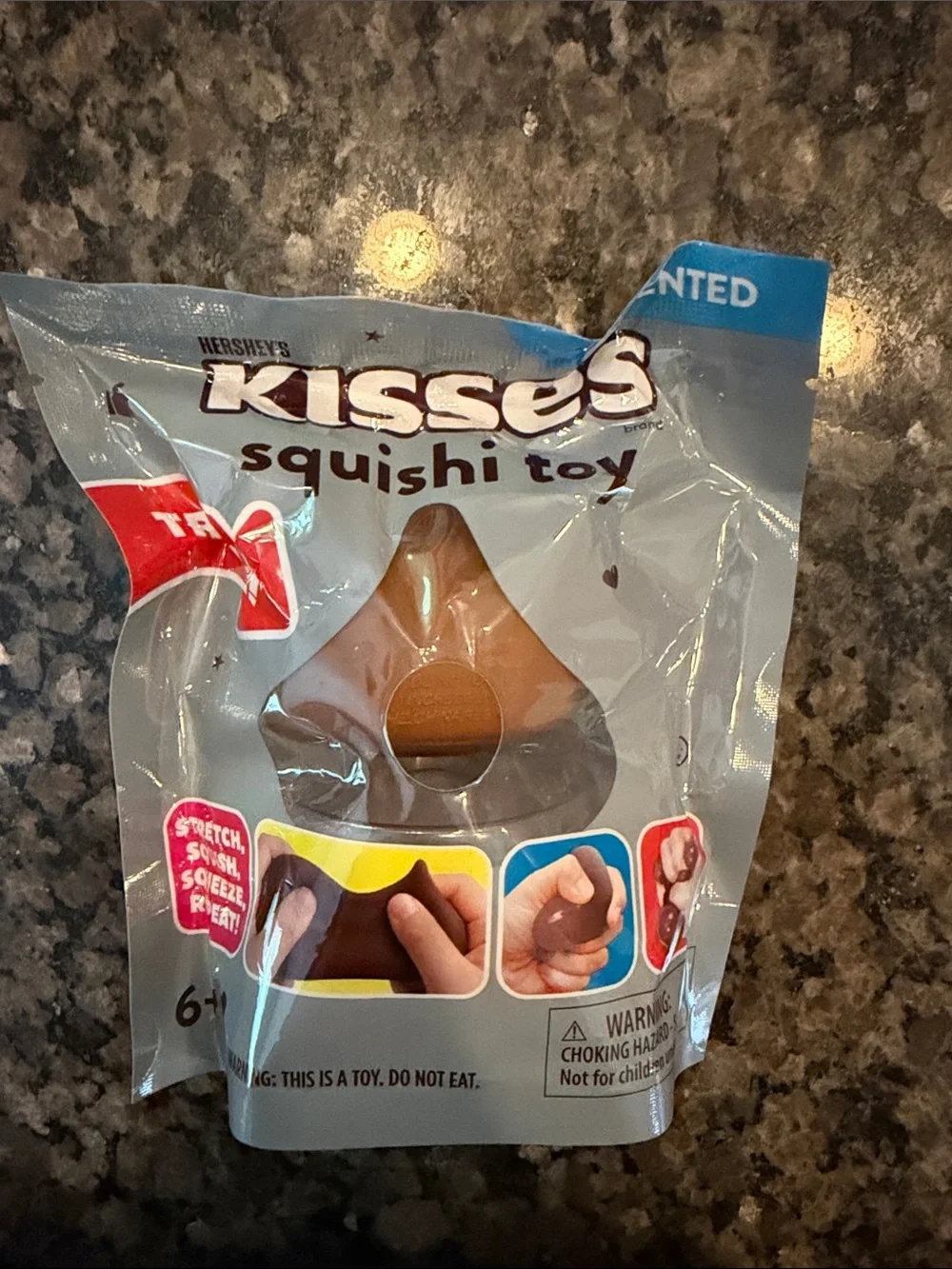 New ultra rare, KISSES Brown Squishi Toy - Chocolate Brown Kids Toy scented